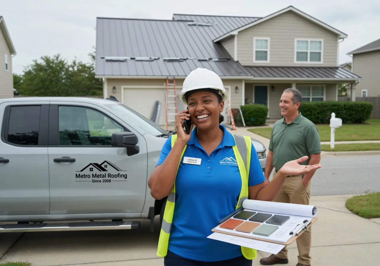 Storm Damage Metal Roof Repair in Fredericksburg, IN